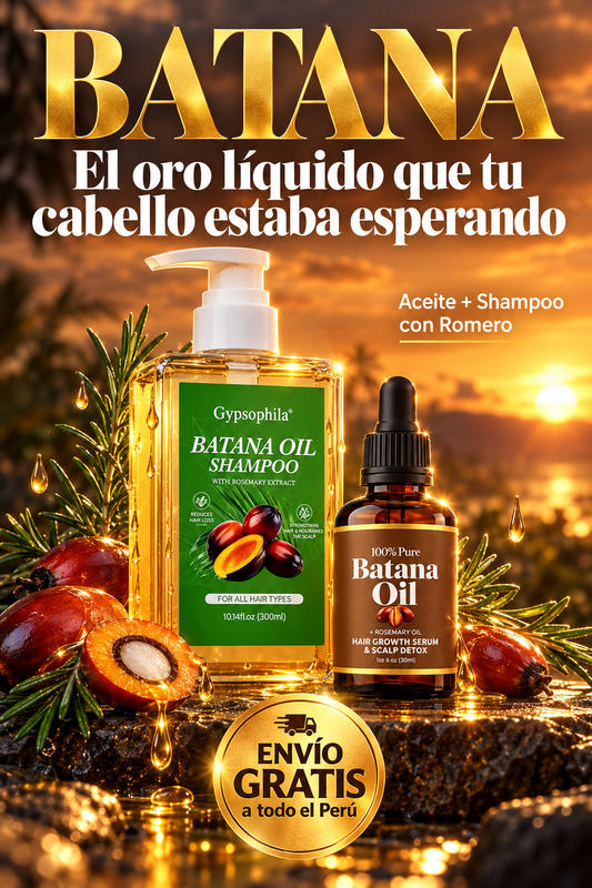 Aceite y shampoo de batana con romero - envío gratis a todo el Perú